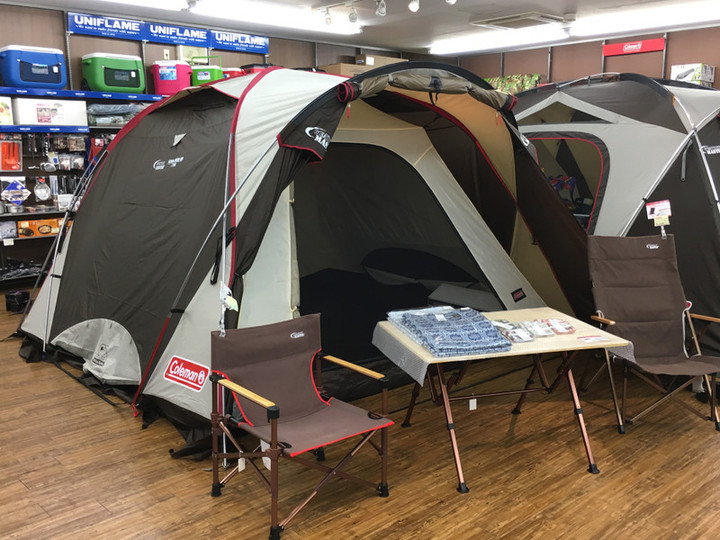 キャンピングリサーチ 西宮山口店 : 展示テントにコールマン ノトス登場！