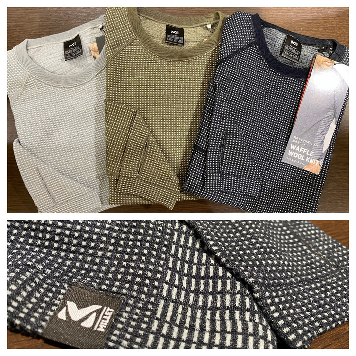 好日山荘 立川店 : ミレー!ワッフルウールシリーズ☆ 好日山荘 立川店 : ミレー!ワッフルウールシリーズ☆