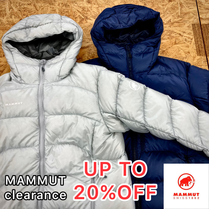 好日山荘 瑞穂店 : マムート クリアランスはじまりました！