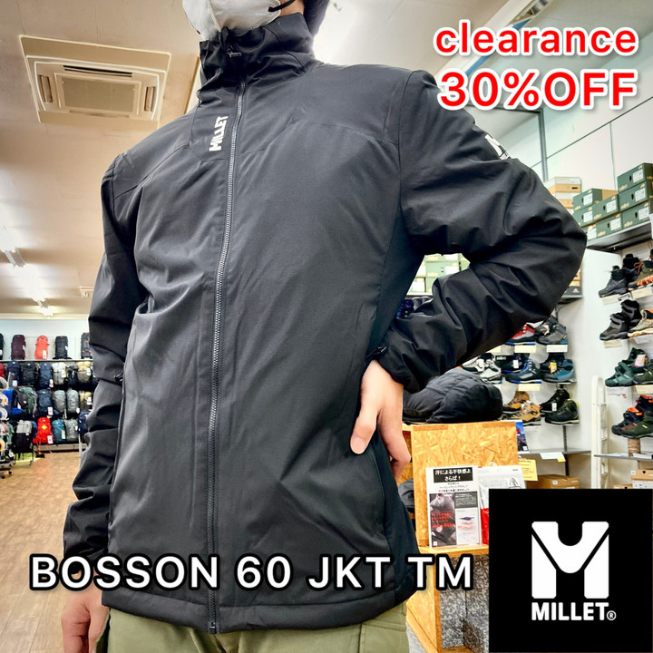 ◻︎定価35200円 MILLET ミレー ボッソン60ジャケットL黒 好日山荘 瑞穂店 : 重ね着しやすい行動中サーマルレイヤー ミレー
