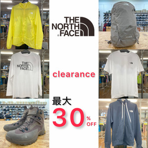 ノースフェイス　クリアランス　春夏アイテム　値引き